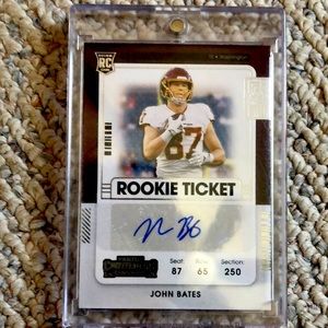 John bates football card